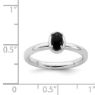 Picture of Silver Oval Onyx Ring