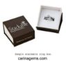 Picture of Sterling Silver Stackable Expressions Black Enamel Ring