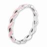 Picture of Sterling Silver Stackable Ring Pink Enamel