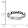 Picture of Sterling Silver Stackable Faith Ring