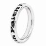 Picture of Sterling Silver Stackable Faith Ring