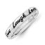 Picture of Live Laugh Love Sterling Silver Stackable Ring