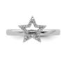 Picture of Silver Stackable Star Diamond Ring