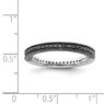 Picture of Sterling Silver Stackable Reversible Black & White Diamond Ring