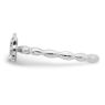Picture of Diamond Angel With Halo Ring Silver Stackable