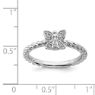Picture of Diamond Angel Ring Sterling Silver