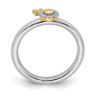 Picture of Diamond Gold-Plated Venus Symbol Ring Sterling Silver