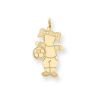 Picture of 14k Soccer Girl Cuddle Charm