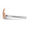 Picture of Diamonds Butterfly Ring Sterling Silver Rose Gold-Plated