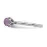 Picture of Silver Ring Briolette Genuine Amethyst stone
