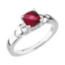 Picture of 14K Plated & Silver 1 Antique Birthstone Ring