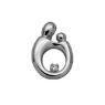 Picture of Large Mother Child Diamond Pendant 14K White Gold