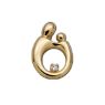 Picture of Large Mother Child Diamond Pendant 14K Yellow Gold