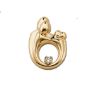 Picture of Large Family & 2 Children Diamond Pendant 14K Yellow Gold